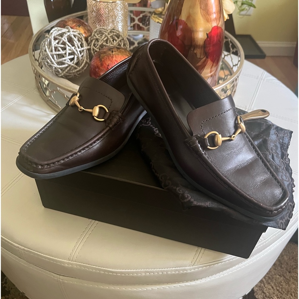 Vintage Gucci Moca Pelle S Gomma 2001 loafers